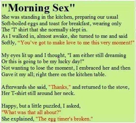 Morning Sex Adult Joke — Jokes Of The Day