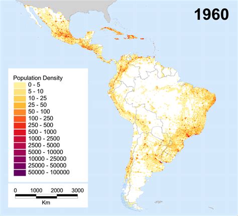Population Density Map Of Latin America Wild Anal