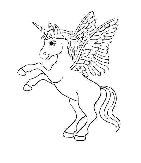 printable colouring pages unicorns horse coloring pages