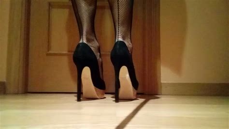 black suede peep toe platform pumps size eur 41 uk8 from