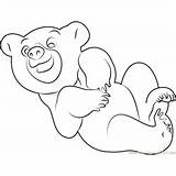 Brave Bear sketch template