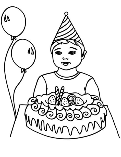 draw birthday boy coloring pages  place  color super