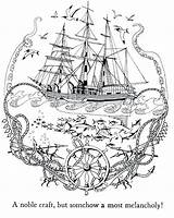 Coloring Pages Nautical Adults Ship Moby Dick Print Adult Colouring Printable Dessin Bateau Coloriage Sheets Color Hard Complex Colorier Book sketch template