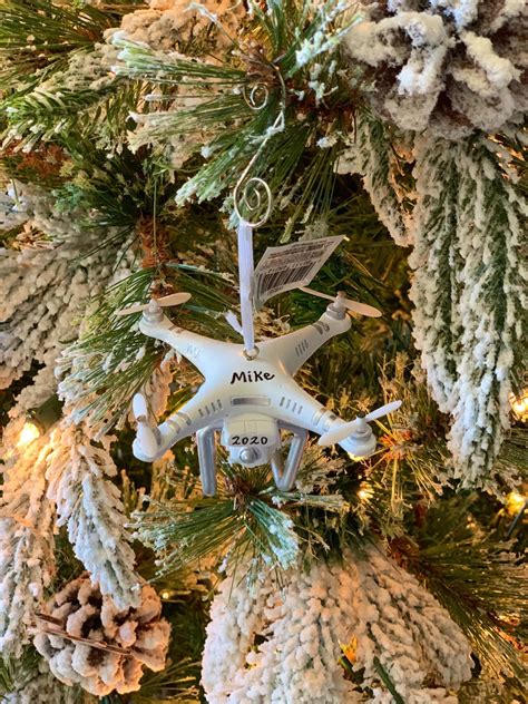drone ornament  personalization drone christmas ornament etsy