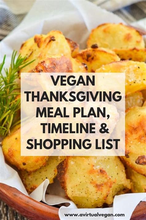 vegan thanksgiving dinner menu and shopping list a virtual vegan
