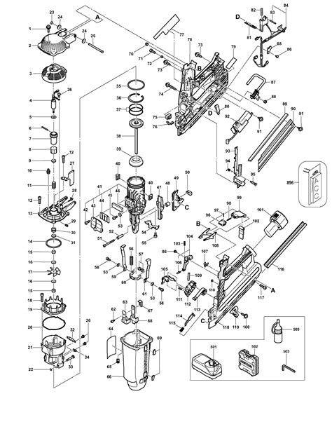 bostitch framing nailer parts diagram schematic diagram