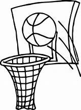 Basketball Coloring Pages Hoop Goal Drawing Ball Curry Stephen Shoes Jordan Sports Printable Shot Drawings Nba Basket Color Print Sheets sketch template