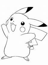 Coloring Pikachu Pokemon Pages Coloriage sketch template