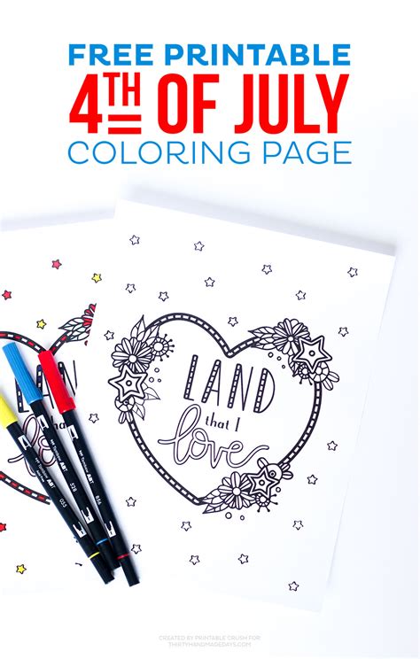 july coloring page