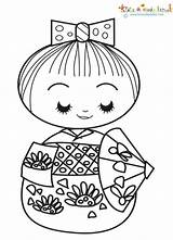 Un Tableau Choisir Kokeshi Etc sketch template