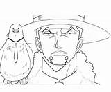 Lucci Rob Piece Coloring Pages Character Another sketch template