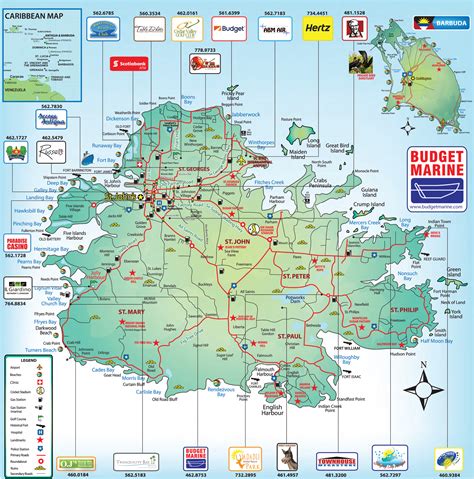 Antigua Map Med School Pinterest Antigua Tourist