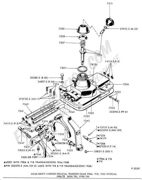 ford truck technical drawings  schematics section  drivetrain transmission clutch