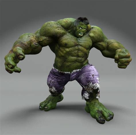 3d Model Hulk Avengers Mark