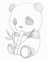Panda Coloring Cute Pages Baby Pandas Drawing Eating Bamboo Printable Kids Cartoon Getdrawings Getcolorings Color Print Anime Animal Tech High sketch template