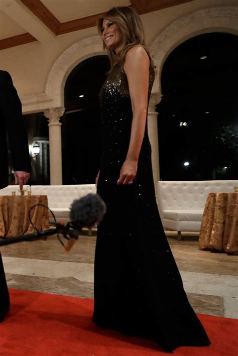 Melania Trump Wears Givenchy Gown For New Year’s Eve At