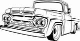 1960 Ford Truck Redbubble sketch template