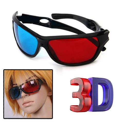 Newly New Red Blue Plasma Tv Movie Dimensional Anaglyph Framed 3d