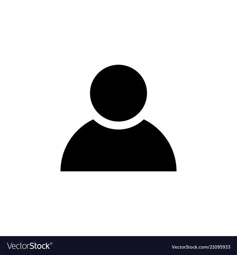 person icon  flat style man symbol royalty  vector