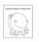 Oswald Octopus sketch template