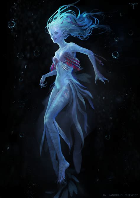 artstation blue mermaid