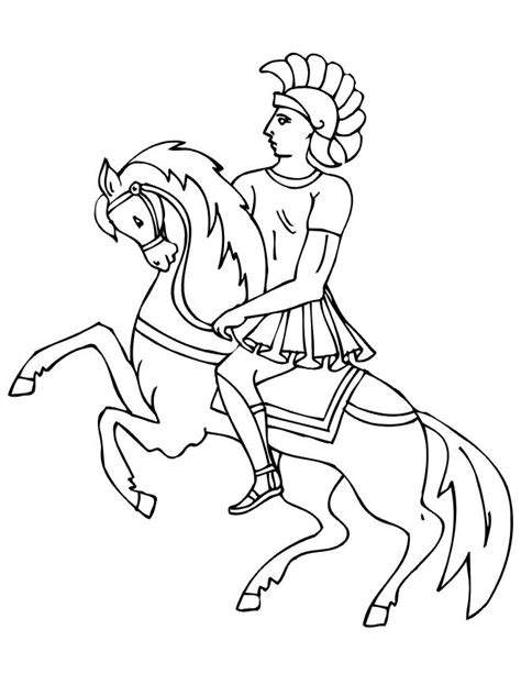 ridder en paard kleurplaat ridder te paard kleurplaat