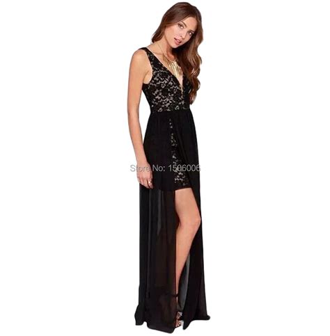 Black Sexy Sleeveless Floor Length Asymmetrical Prom Dresses Special