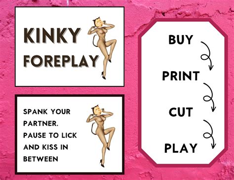 Kinky Foreplay Game Sex Games Naughty T For Him Sexy Games Kinky