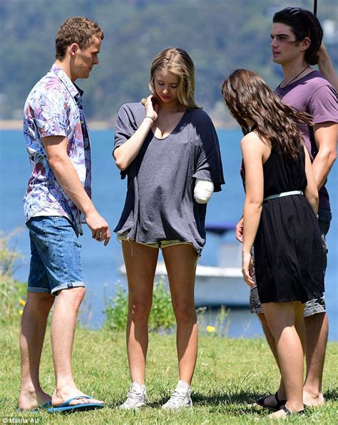 kassandra clementi films home and away with a fake amputated arm daily mail online