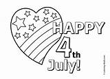 Coloring July 4th Independence Pages Happy Kids Declaration Drawing Printable Memorial Colouring Preschoolers Sheets Clipart Veterans Print Usa Fourth Flag sketch template