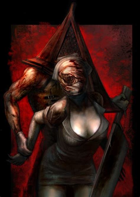 pyramid head and nurse this is an awesome sexy picture of
