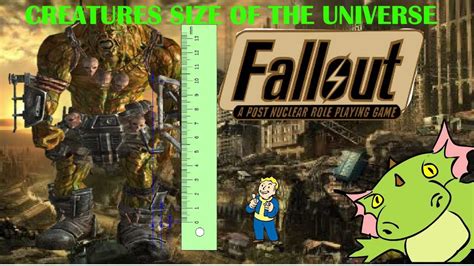 creatures size   universe fallout saga vault tec animated