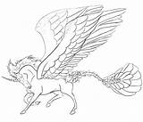 Alicorn Pages Coloring Baby Printable Pegasus Unicorn Template sketch template