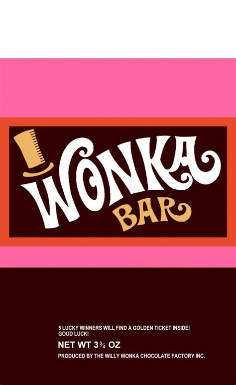 yummy wonka bar  charlie chocolate factory wonka chocolate