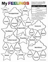 Feelings Activities Coping Skills Emotions Coloring Worksheets Therapy Counseling Group Social Kids School Work Understanding Emotional Cbt Life Play Learning sketch template