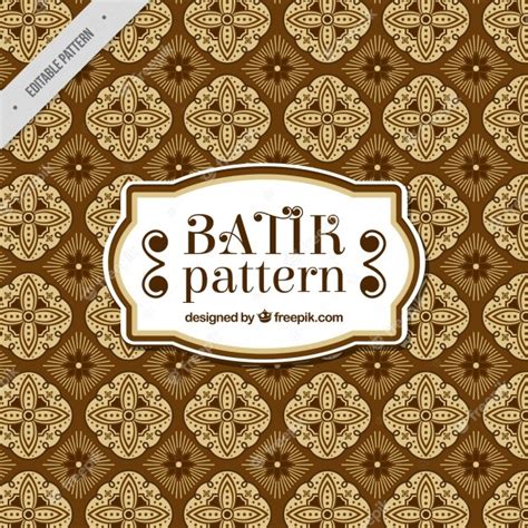vintage batik pattern  vector
