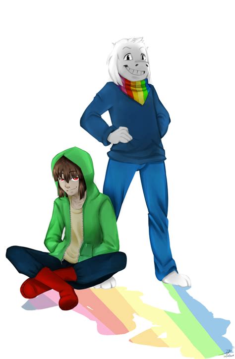 Storyshift Chara And Asriel By Eleo Choco On Deviantart