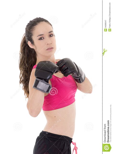 Female Mixed Martial Arts Fighter In Mma Style Royalty