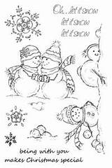Stamp Christmas Stamps Clear Coloring Impression Obsession Simonsaysstamp sketch template