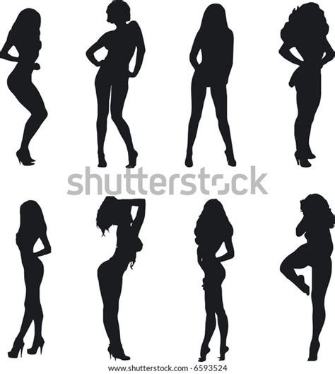 illustration sexy woman silhouettes stock vector royalty free 6593524