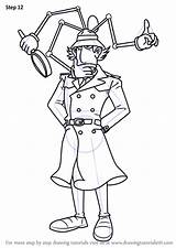 Inspector Gadgets Drawingtutorials101 sketch template