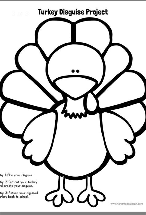 turkey  disguise coloring page youngandtae    turkey