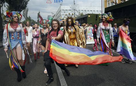 Thousands March For Lgbt Rights In Ukraine S Capital