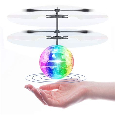 flying ball toy rc infrared induction helicopter ball drone built  led lighting  kids