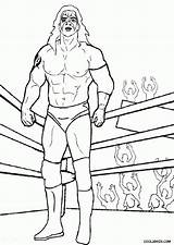 Coloring Wwe Pages Wrestler Popular sketch template