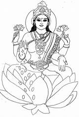 Lakshmi Coloring Pages Clipart Drawing Goddess Drawings Shri Colouring Devi Print Laxmi Kids Clipground Search Again Bar Case Looking Don sketch template