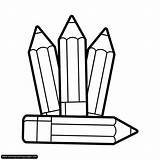 Crayon Clipart Coloring Marker Pages Pencils Crayons Para Colored Colorear Color Colores Caja Clip Markers School Colouring Cliparts Buscar Con sketch template