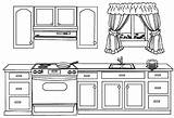 Cocinas Partes Habitaciones Amoblamiento Niños Visitar sketch template
