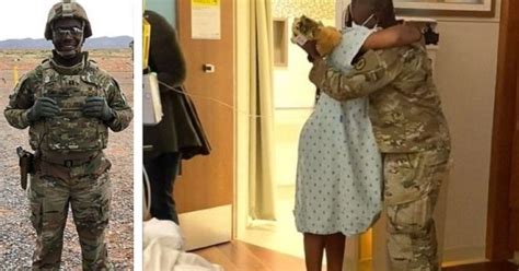 ce militaire surprend sa femme enceinte à l hôpital et arrive juste à