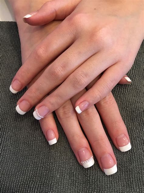 french gel manicure  natural nails gel french manicure french